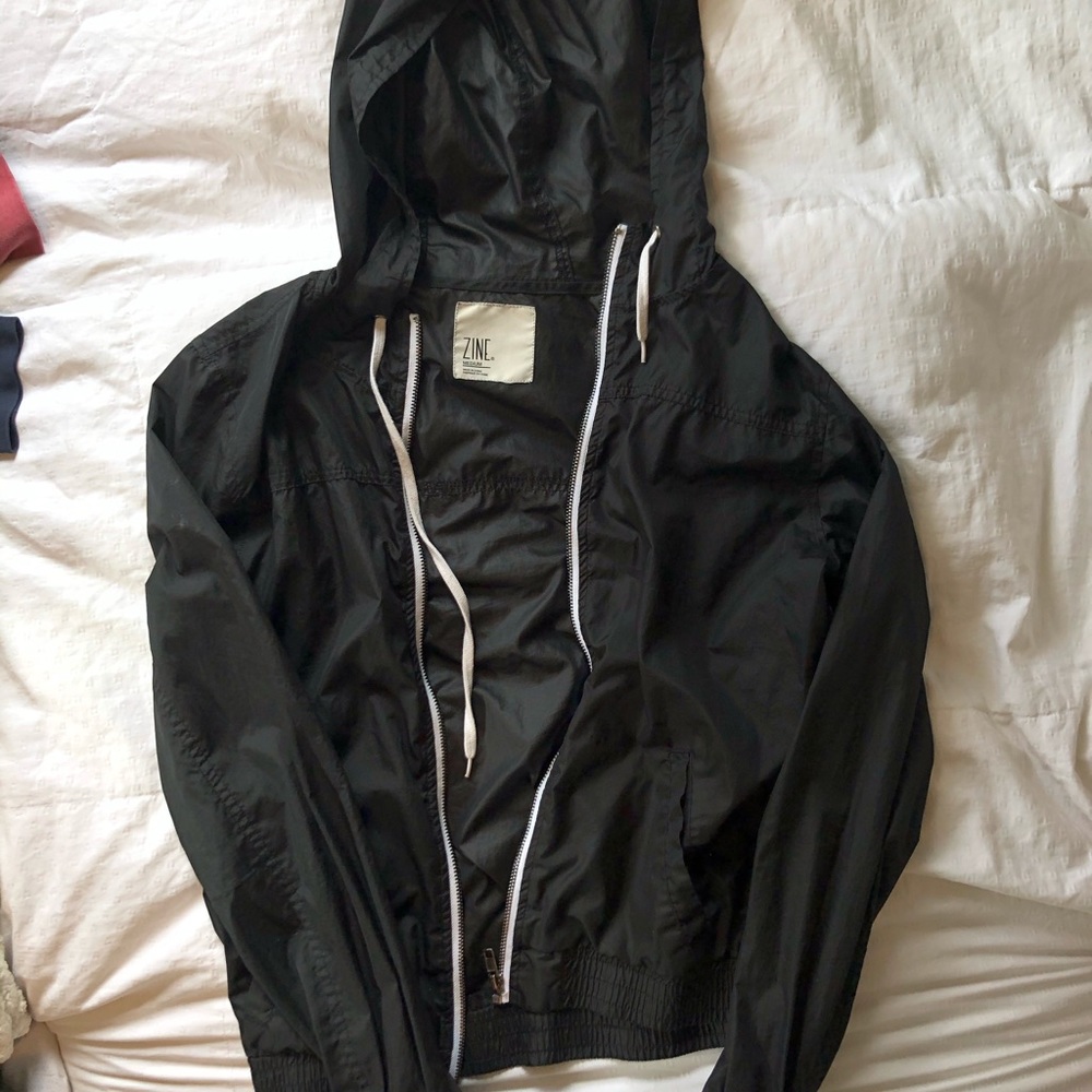 Black zip up jacket